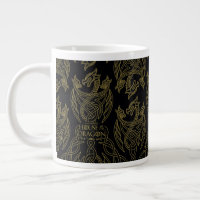 HOUSE of the Dragon | Gold Filigree Dragon Pattern