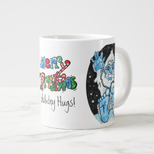 Grande Tasse Hugs de vacances Yeti~tasse spécialisée