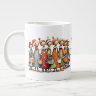 Grande Tasse Huit servantes laitières fantaisistes pour les 12