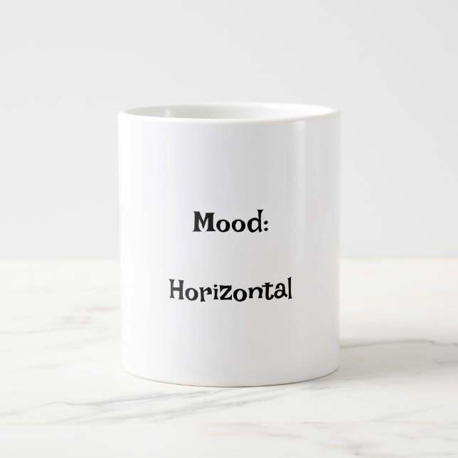 Grande Tasse Humeur : Mug drôle horizontal (Devant)