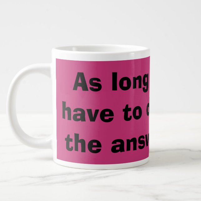 Grande Tasse Humour de café en boîte Oui (Gauche)