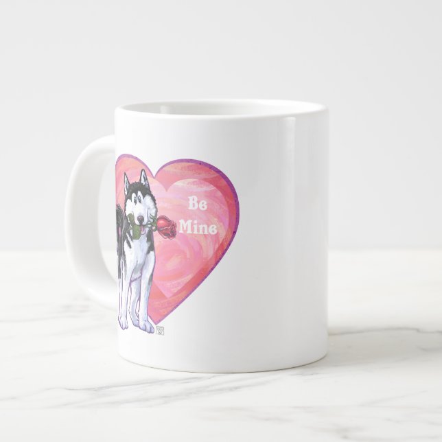 Grande Tasse Husky Valentine's Day (Devant gauche)