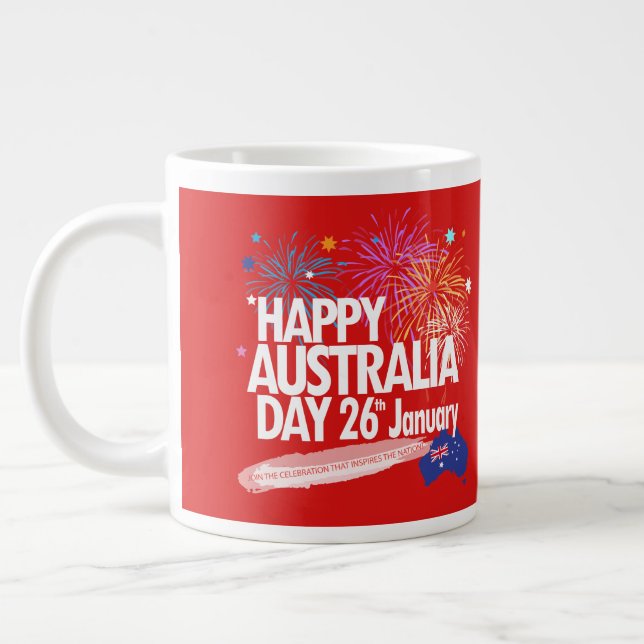 Grande Tasse "I LOVE AUSTRALIA" Australia Day 26 janvier (Gauche)