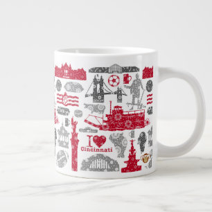 Grande Tasse I Love Cincinnati 20oz Mug en céramique