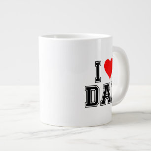 Grande Tasse I Love Papa Coffee Mug - Cadeau minimaliste pour p