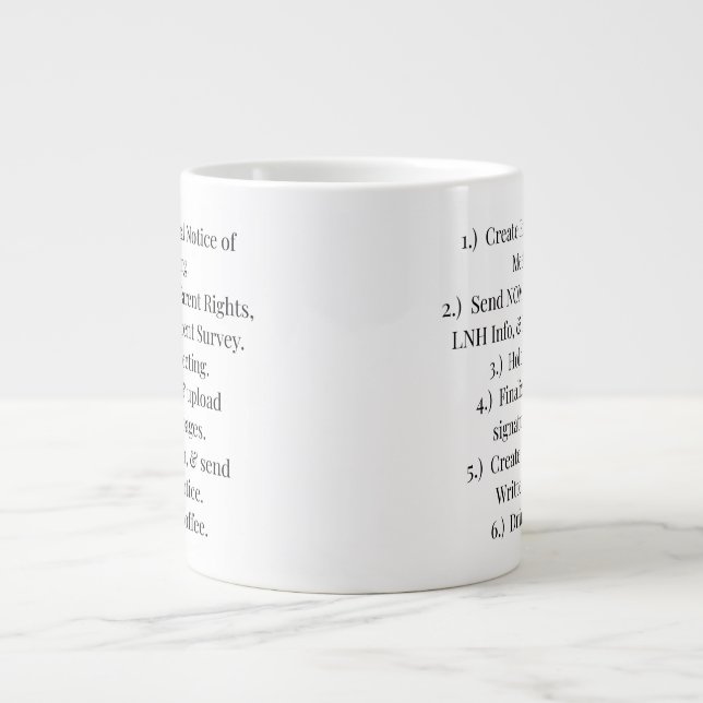 Grande Tasse IEP Marches Café Mug (Devant)