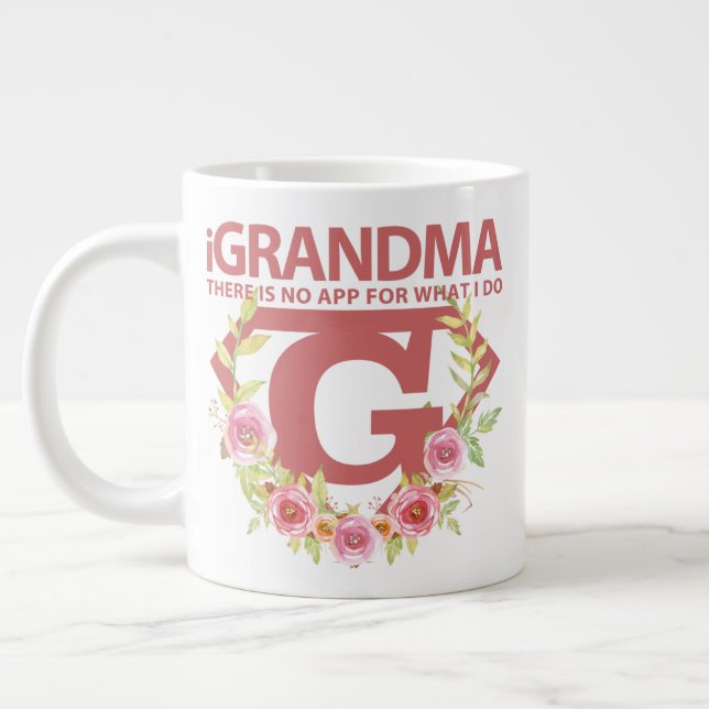 Grande Tasse "iGRANDMA" Mug de café géant de 20 oz (Gauche)