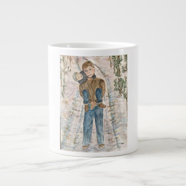 Grande Tasse Il n'est pas lourd, c'est mon frère. (Devant)