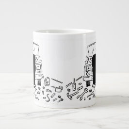 Grande Tasse Illustration de la mécanique automobile sur un