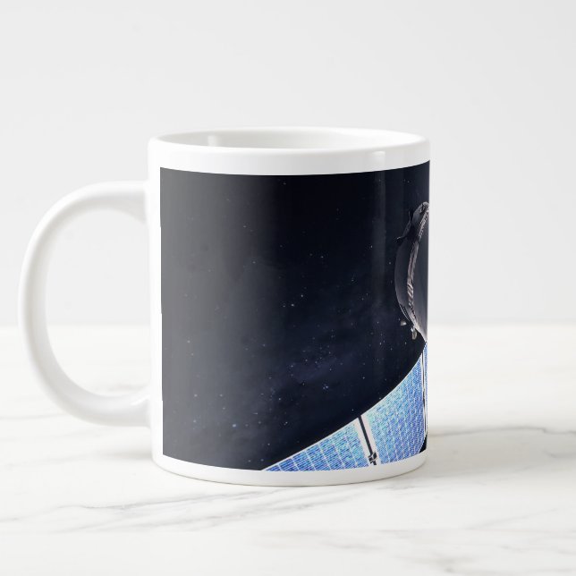 Grande Tasse Illustration Du Dragon Xl Spacecraft. (Gauche)