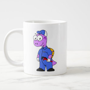 Grande Tasse Illustration D'Un Plomber Spinosaurus.