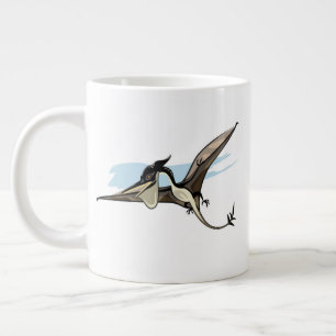 Grande Tasse Illustration D'Un Pteranodon Dinosaure.