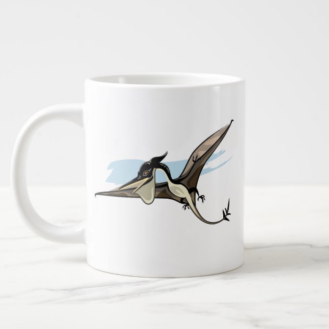 Grande Tasse Illustration D'Un Pteranodon Dinosaure. (Gauche)