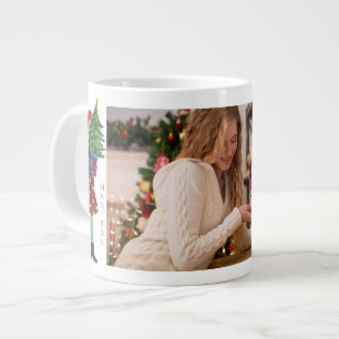 Grande Tasse Illustration Festive Fille Noël