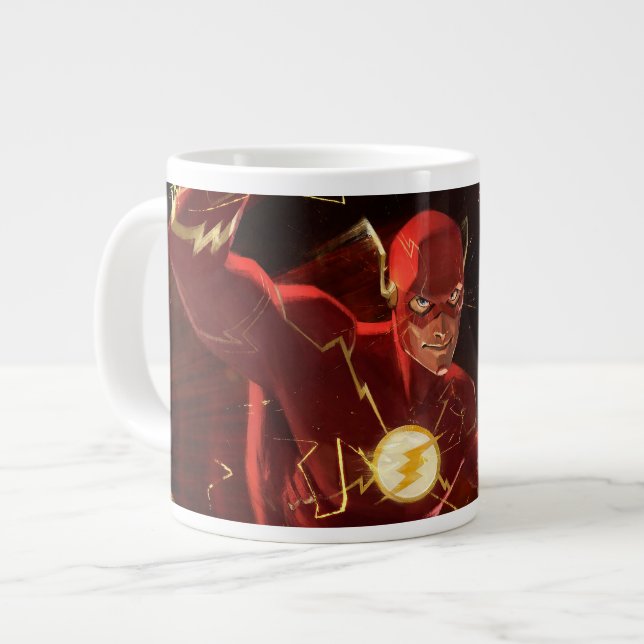 Grande Tasse Illustration flash de crise infinie (Devant gauche)