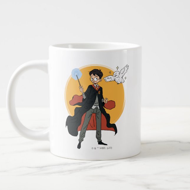 Grande Tasse Illustration HARRY POTTER™ et Hedwig (Gauche)