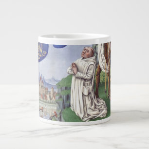 Grande Tasse Illustration médiévale de saint Bernard de Clairva