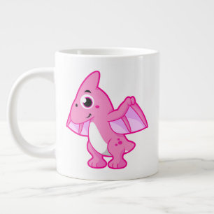 Grande Tasse Illustration Mignonne D'Un Pterodactyl.