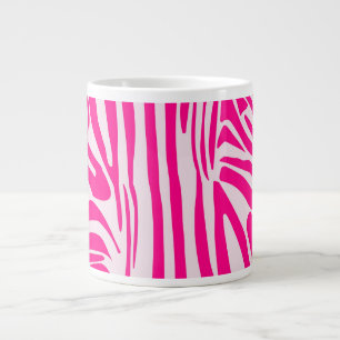 Grande Tasse Impression zèbre rose
