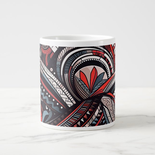 Grande Tasse Imprimantes tribales (Devant)
