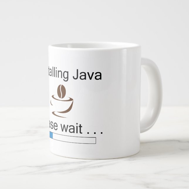 Grande Tasse Installation de Java Coffee Mug (Devant droit)