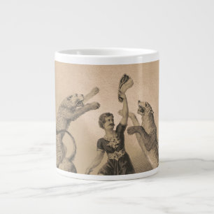 Grande Tasse Interprète De Cirque Debout Parmi Les Animaux Vici
