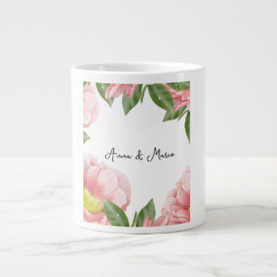 Grande Tasse Invitation à fleurs mariages
