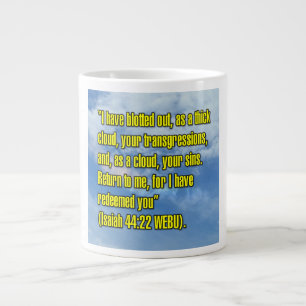 Grande Tasse Isaïe 44:22 Mug WEBU
