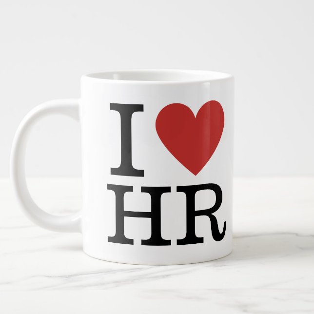 Grande Tasse J'❤️ Aime Jumbo Mug HR - Pour Le Personnel Du Dépa (Gauche)