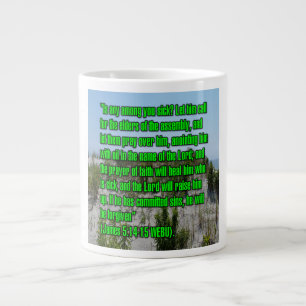 Grande Tasse Jacques 5:14-15 WEBU Mug
