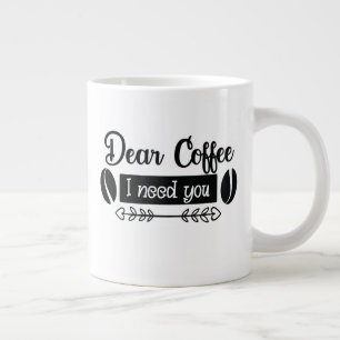 Grande Tasse J'Ai Besoin De Café !