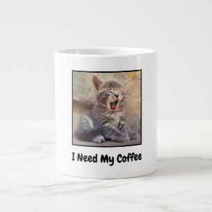 Grande Tasse J'Ai Besoin De Mon Café :Jumbo Mug