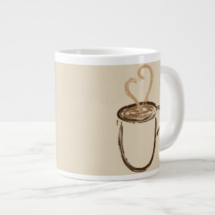 Grande Tasse J'ai bu du café pour ta confiture de protection