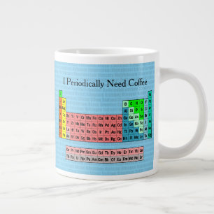 Grande Tasse J'ai périodiquement besoin de café - Tableau pério