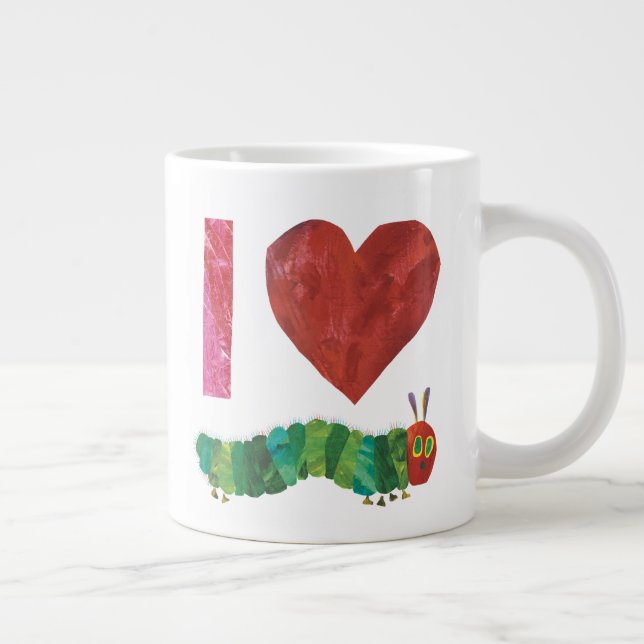 Grande Tasse J'Aime La Caterpillar Très Affamée (Droite)