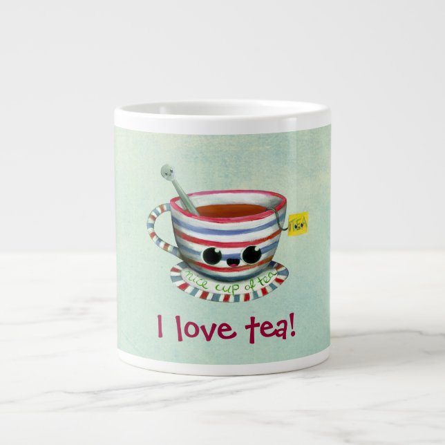 Grande Tasse J'aime le thé (Devant)