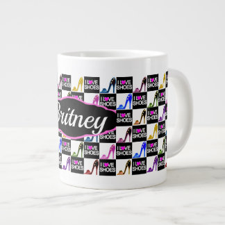 GRANDE TASSE J'AIME LES CHAUSSURES, LES STILETTES, LES HAUTS TA