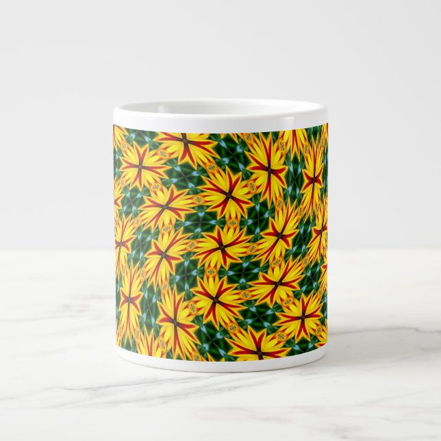 Grande Tasse J'Aime Les Fleurs Uniques (Devant)