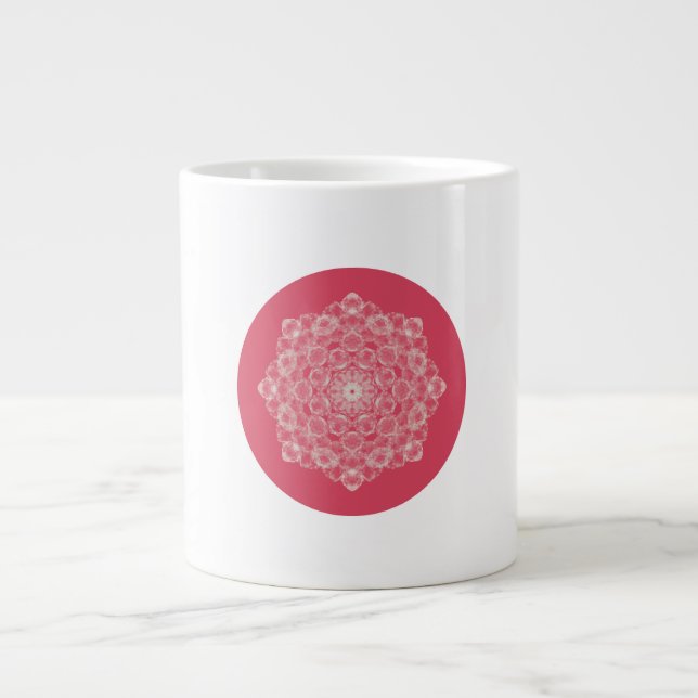 Grande Tasse J'Aime Ma Vie Rose | Art ASMR silencieux (Devant)