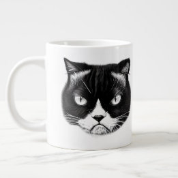 Grande Tasse J'Aime Mon Café Comme J'Aime Mes Humains Drôle Cha
