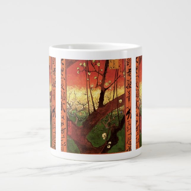 Grande Tasse Japonisme : Arbre à prune fleuri par Vincent van G (Devant)