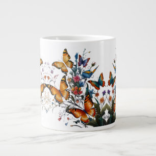 Grande Tasse Jardin des papillons lunaires