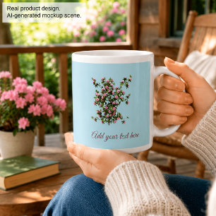 Grande Tasse Jardin Floral de Rhododendrons sur mesure