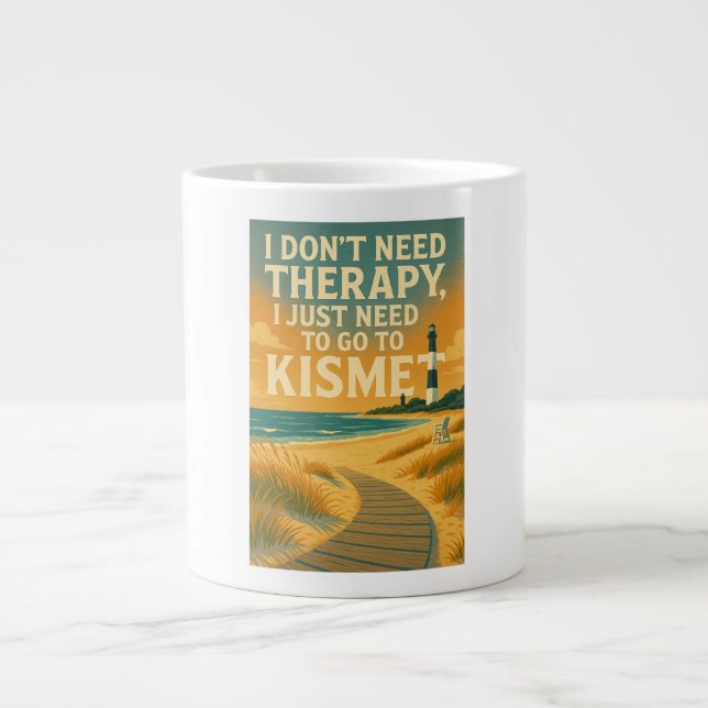 Grande Tasse Je n'ai pas besoin de thérapie, je dois juste alle (Devant)
