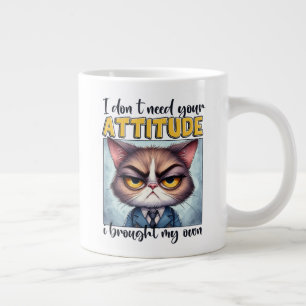 Grande Tasse Je n'ai pas besoin de votre attitude. J'ai apporté