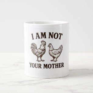 Grande Tasse Je ne suis pas votre coq et poule mère