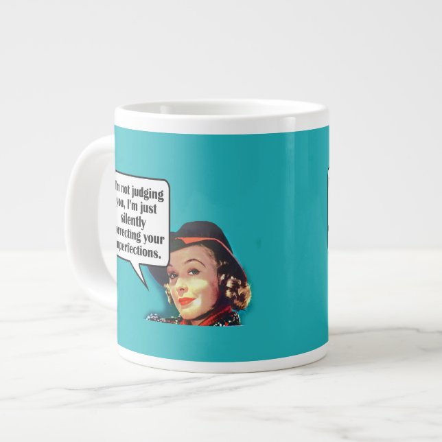 Grande Tasse Je ne te juge pas... Retro Woman (Devant gauche)