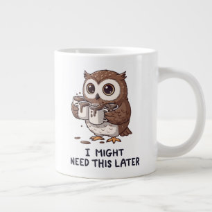 Grande Tasse Je pourrais avoir besoin de café plus tard - Humou