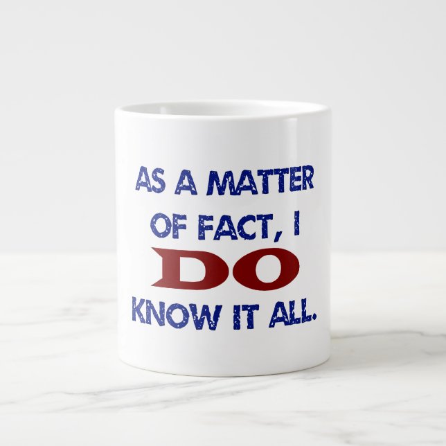 Grande Tasse Je sais tout (Devant)