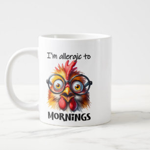 Grande Tasse Je suis allergique aux matins !
